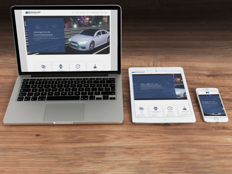 Erstellung Website Vertrienbsbüro Deutschland, Ingenierure, Automobil Automotive